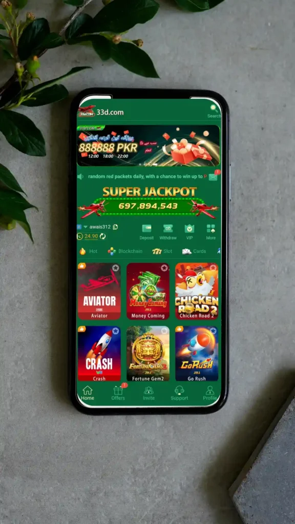 Dashboard of 33D Game.