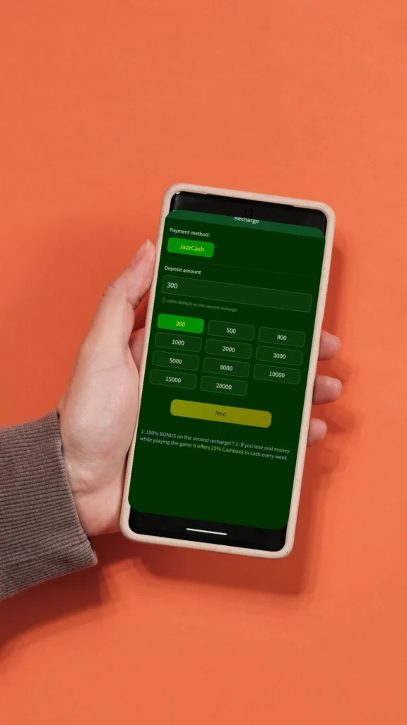 Deposit method in K1177 Game.