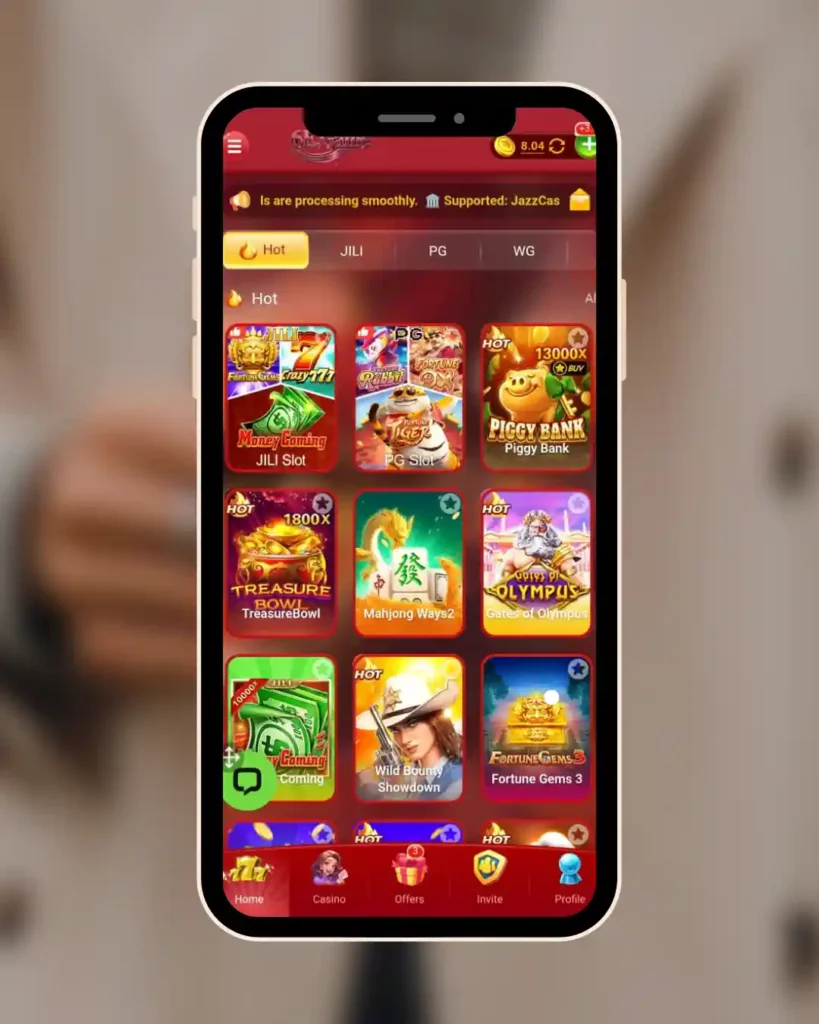 Dashboard of 6E Game showing different types of games.